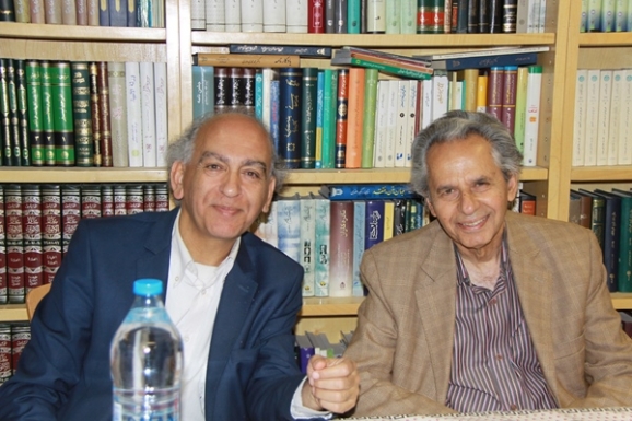 از راست: عبدالحسن بصیره و محسن کوهستانی آهنگساز